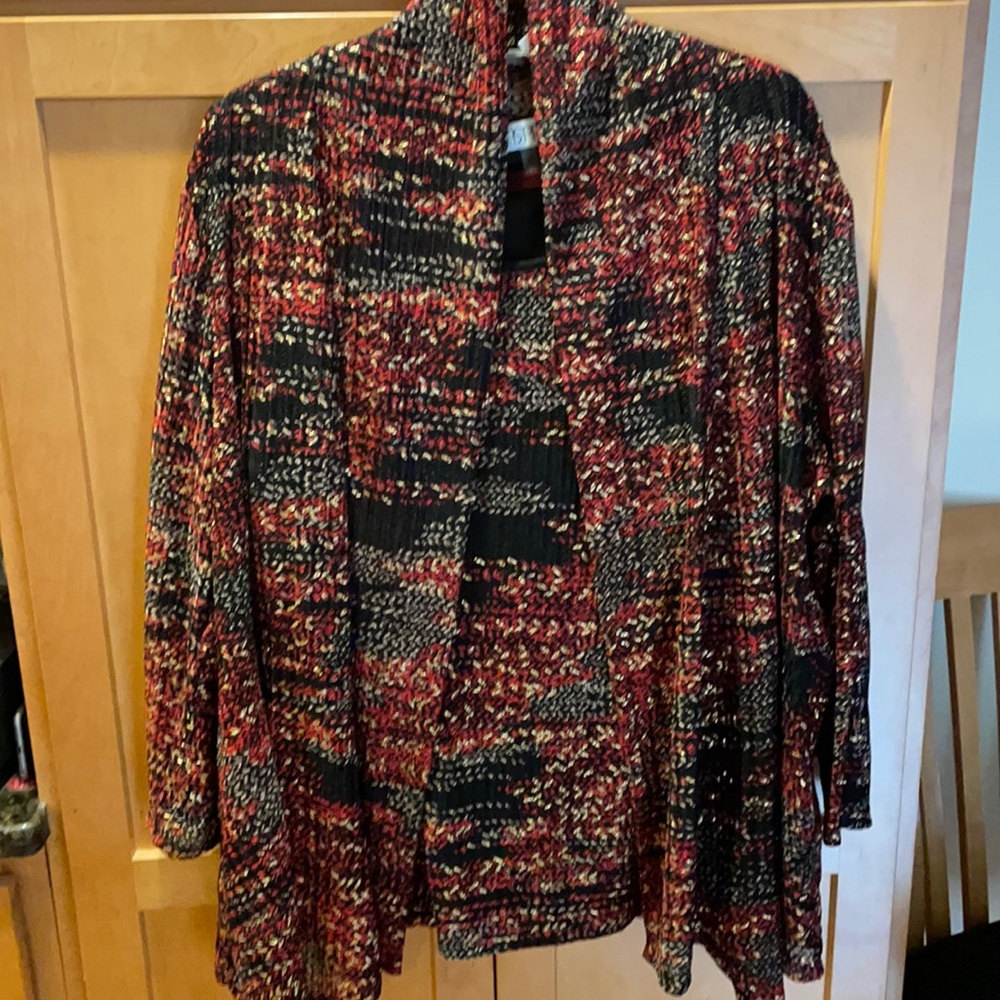 2 piece sweater set. Fall colors! Tank top with cardigan